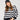 Stripe Drop Shoulder Sweater Jet Black & Snow White