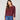 Button Back Rib Knit Sweater Cabernet