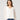 Poet Chiffon Ruffle & V-Neck Knit Top Whisper White