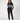 Striped Polo & Jogger Lounge Set Jet Black & Whitecap Grey
