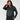 Coated Bubble Hem Hoodie