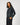 Coated Bubble Hem Hoodie