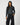 Coated Bubble Hem Hoodie