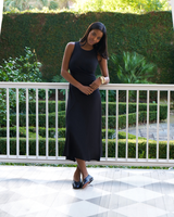 Side Ruching Midi Dress