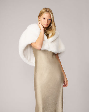 Adrienne Faux Fur Caplet