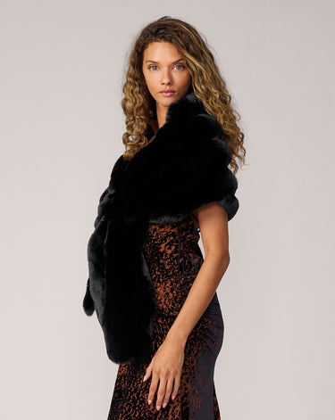 Glam Chinchilla Faux Fur Wrap