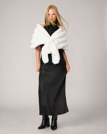 Glam Chinchilla Faux Fur Wrap