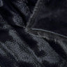 Black Leopard Faux Fur Throw