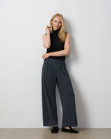 Pleated Wide Leg Pull-On Pant