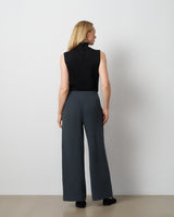 Pleated Wide Leg Pull-On Pant