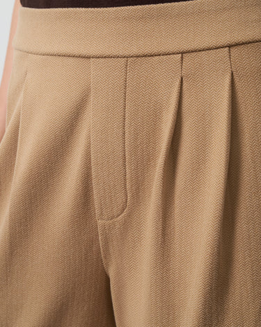 Pleated Wide Leg Pull-On Pant