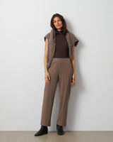 Slim Leg Pintuck Pant