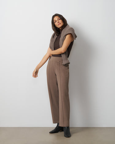 Slim Leg Pintuck Pant