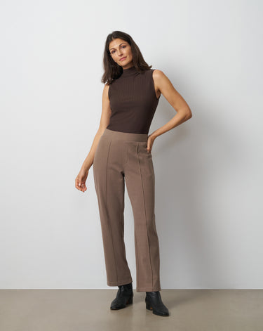 Slim Leg Pintuck Pant