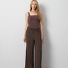 Pintuck Wide Leg Pant