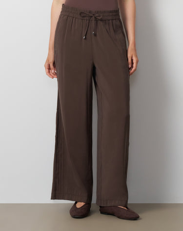 Pintuck Wide Leg Pant