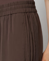Pintuck Wide Leg Pant