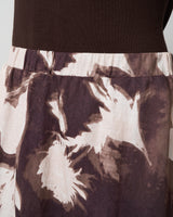Floral Pull-On Midi Skirt