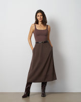 Pull-On Midi Skirt