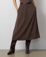 Pull-On Midi Skirt
