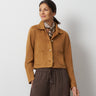 Knit Sueded Cropped Jacket