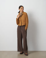 Knit Sueded Cropped Jacket