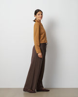 Knit Sueded Cropped Jacket