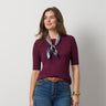 Elbow Sleeve Crewneck Sweater
