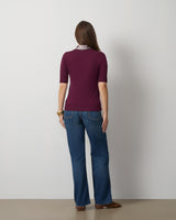 Elbow Sleeve Crewneck Sweater