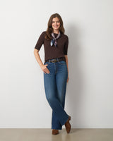 Elbow Sleeve Crewneck Sweater