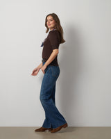 Elbow Sleeve Crewneck Sweater