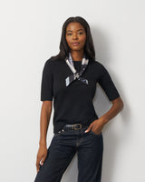 Elbow Sleeve Crewneck Sweater