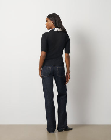 Elbow Sleeve Crewneck Sweater