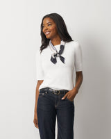 Elbow Sleeve Crewneck Sweater