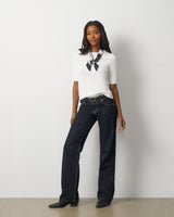Elbow Sleeve Crewneck Sweater