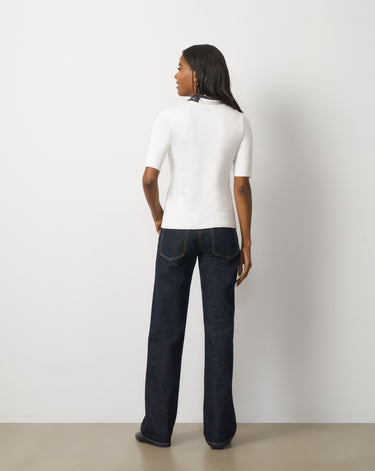 Elbow Sleeve Crewneck Sweater