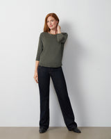 Raised Stitch High-Low Sweater