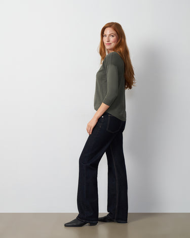Raised Stitch High-Low Sweater