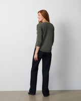 Raised Stitch High-Low Sweater