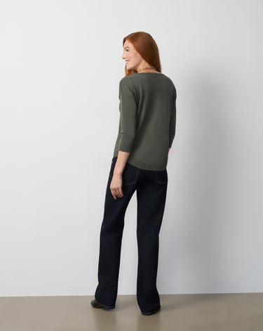 Raised Stitch High-Low Sweater