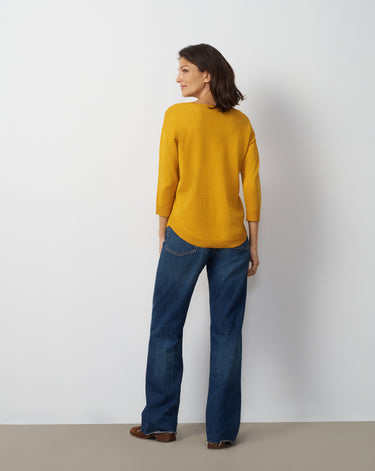 Raised Stitch High-Low Sweater