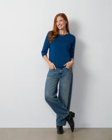 Raised Stitch High-Low Sweater