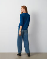 Raised Stitch High-Low Sweater