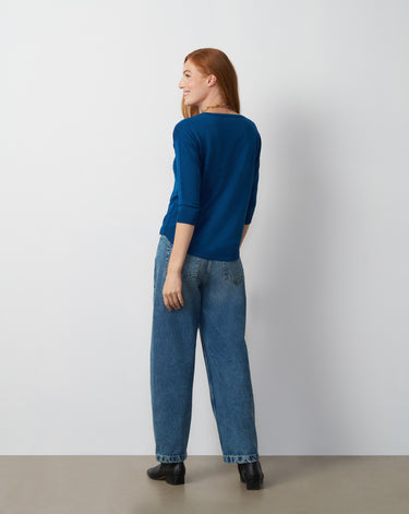 Raised Stitch High-Low Sweater