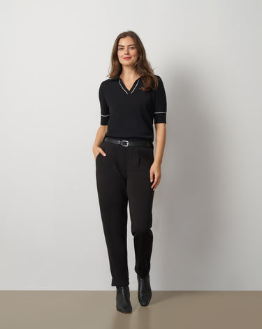 Tipped Polo Sweater