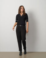 Tipped Polo Sweater