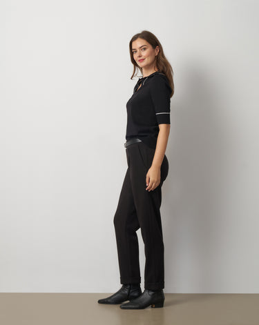 Tipped Polo Sweater