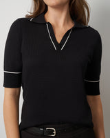 Tipped Polo Sweater