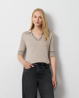 Tipped Polo Sweater
