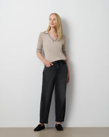 Tipped Polo Sweater